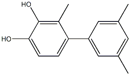 3-Methyl-4-(3,5-dimethylphenyl)benzene-1,2-diol Struktur