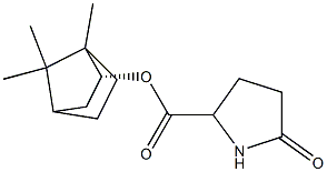 (R)-5-Oxo-2-pyrrolidinecarboxylic acid 1,7,7-trimethylbicyclo[2.2.1]heptan-2-yl ester Struktur