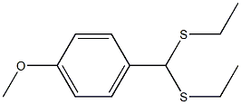 1-Methoxy-4-[bis(ethylthio)methyl]benzene Struktur