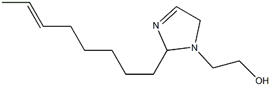 2-(6-Octenyl)-3-imidazoline-1-ethanol Struktur