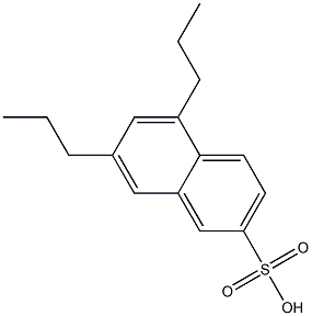 5,7-Dipropyl-2-naphthalenesulfonic acid Struktur