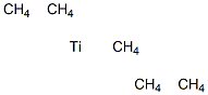 Titanium pentacarbon Struktur