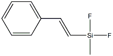 1-(Methyldifluorosilyl)-2-phenylethene Struktur