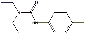 1-(4-Methylphenyl)-3,3-diethylurea Struktur