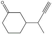 3-(1-Methyl-2-propynyl)cyclohexanone Struktur