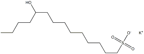 10-Hydroxytetradecane-1-sulfonic acid potassium salt Struktur