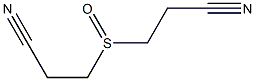 3,3'-Sulfinyldipropiononitrile Struktur