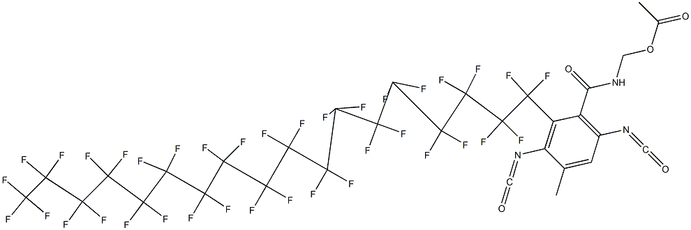 N-(Acetyloxymethyl)-2-(heptatriacontafluorooctadecyl)-3,6-diisocyanato-4-methylbenzamide