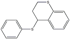 3,4-Dihydro-4-(phenylthio)-2H-1-benzothiopyran Struktur