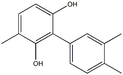 4-Methyl-2-(3,4-dimethylphenyl)benzene-1,3-diol Struktur