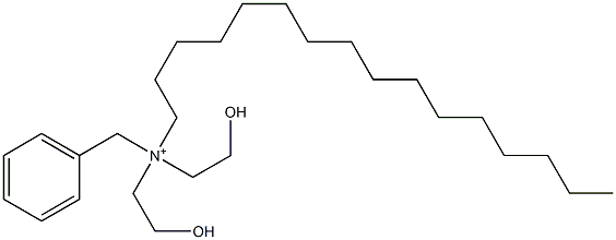 N-Hexadecyl-N,N-bis(2-hydroxyethyl)benzenemethanaminium Struktur