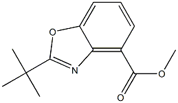 2-tert-Butylbenzoxazole-4-carboxylic acid methyl ester Struktur