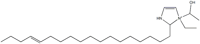 1-Ethyl-1-(1-hydroxyethyl)-2-(14-octadecenyl)-4-imidazoline-1-ium Struktur