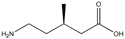 [R,(+)]-5-Amino-3-methylvaleric acid Struktur