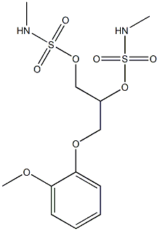 Bis(methylsulfamic acid)3-(2-methoxyphenoxy)-1,2-propanediyl ester Struktur