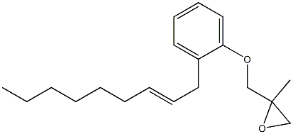 2-(2-Nonenyl)phenyl 2-methylglycidyl ether Struktur