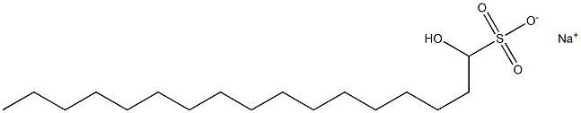 1-Hydroxyheptadecane-1-sulfonic acid sodium salt Struktur