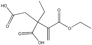 3-Butene-1,2,3-tricarboxylic acid 2,3-diethyl ester Struktur