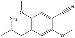 2,5-Dimethoxy-4-(2-aminopropyl)benzonitrile Struktur