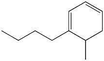 1-Butyl-6-methyl-1,3-cyclohexadiene Struktur