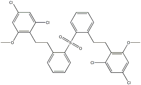 [2-(2,4-Dichloro-6-methoxyphenyl)ethyl]phenyl sulfone Struktur