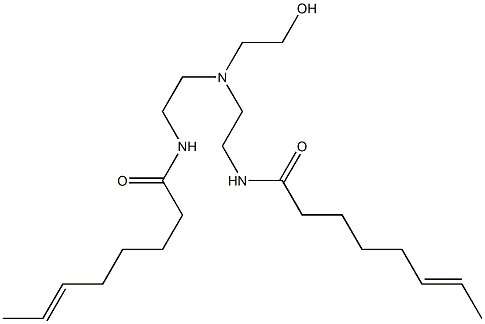 N,N'-[2-Hydroxyethyliminobis(2,1-ethanediyl)]bis(6-octenamide) Struktur