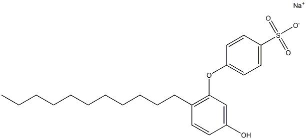 3'-Hydroxy-6'-undecyl[oxybisbenzene]-4-sulfonic acid sodium salt Struktur