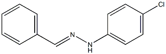 1-(Benzylidene)-2-(4-chlorophenyl)hydrazine Struktur