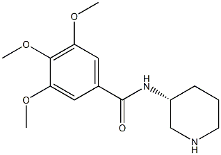 3,4,5-Trimethoxy-N-[(R)-3-piperidinyl]benzamide Struktur