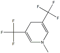 1-Methyl-3,5-bis(trifluoromethyl)-1,4-dihydropyridine Struktur