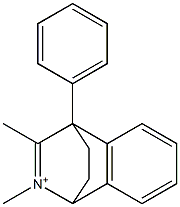 1,4-Dihydro-2,3-dimethyl-4-phenyl-1,4-ethanoisoquinolin-2-ium Struktur