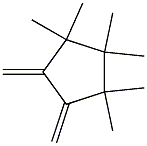 1,2-Dimethylene-3,3,4,4,5,5-hexamethylcyclopentane Struktur