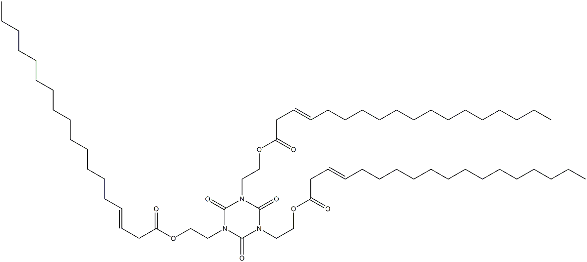 1,3,5-Tris[2-(3-octadecenoyloxy)ethyl]hexahydro-1,3,5-triazine-2,4,6-trione Struktur