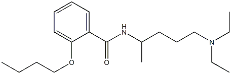 2-Butoxy-N-[4-(diethylamino)-1-methylbutyl]benzamide Struktur