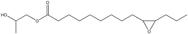 10,11-Epoxytetradecanoic acid 2-hydroxypropyl ester Struktur