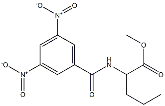 2-(3,5-Dinitrobenzoylamino)pentanoic acid methyl ester Struktur