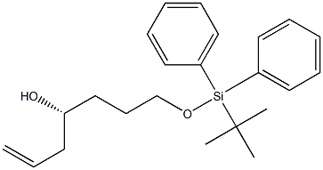 (R)-7-(tert-Butyldiphenylsiloxy)-1-heptene-4-ol Struktur