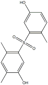 3,3'-Dihydroxy-4,6,6'-trimethyl[sulfonylbisbenzene] Struktur