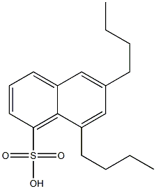 6,8-Dibutyl-1-naphthalenesulfonic acid Struktur