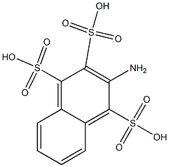 2-Amino-1,3,4-naphthalenetrisulfonic acid Struktur