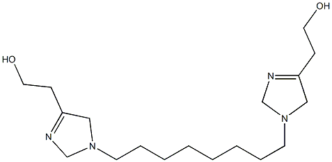 2,2'-(1,8-Octanediyl)bis(3-imidazoline-4,1-diyl)bisethanol Struktur