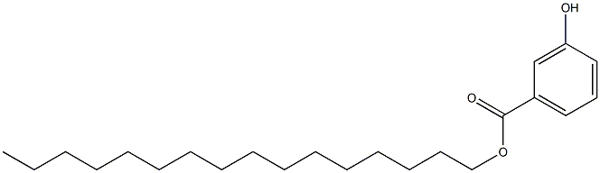 3-Hydroxybenzoic acid hexadecyl ester Struktur