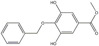 3,5-Dihydroxy-4-(benzyloxy)benzoic acid methyl ester Struktur