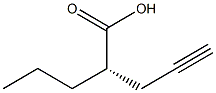 (2S)-2-Propyl-4-pentynoic acid Struktur