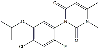 3-(4-Chloro-2-fluoro-5-isopropoxyphenyl)-1,6-dimethylpyrimidine-2,4(1H,3H)-dione Struktur