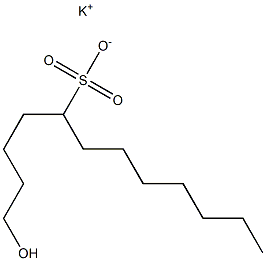 1-Hydroxydodecane-5-sulfonic acid potassium salt Struktur