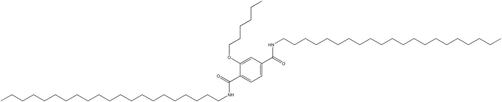 2-(Hexyloxy)-N,N'-dihenicosylterephthalamide Struktur