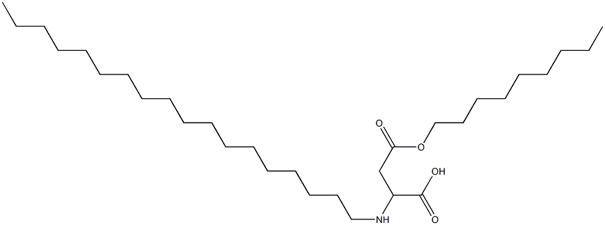 2-Octadecylamino-3-(nonyloxycarbonyl)propionic acid Struktur