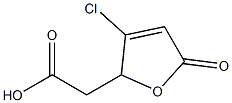 2-(3-Chloro-5-oxo-2,5-dihydrofuran-2-yl)acetic acid Struktur