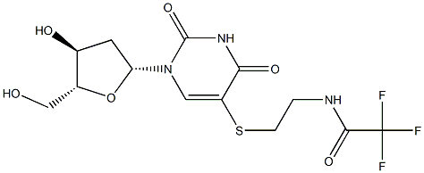 5-[[2-[(Trifluoroacetyl)amino]ethyl]thio]-2'-deoxyuridine Struktur